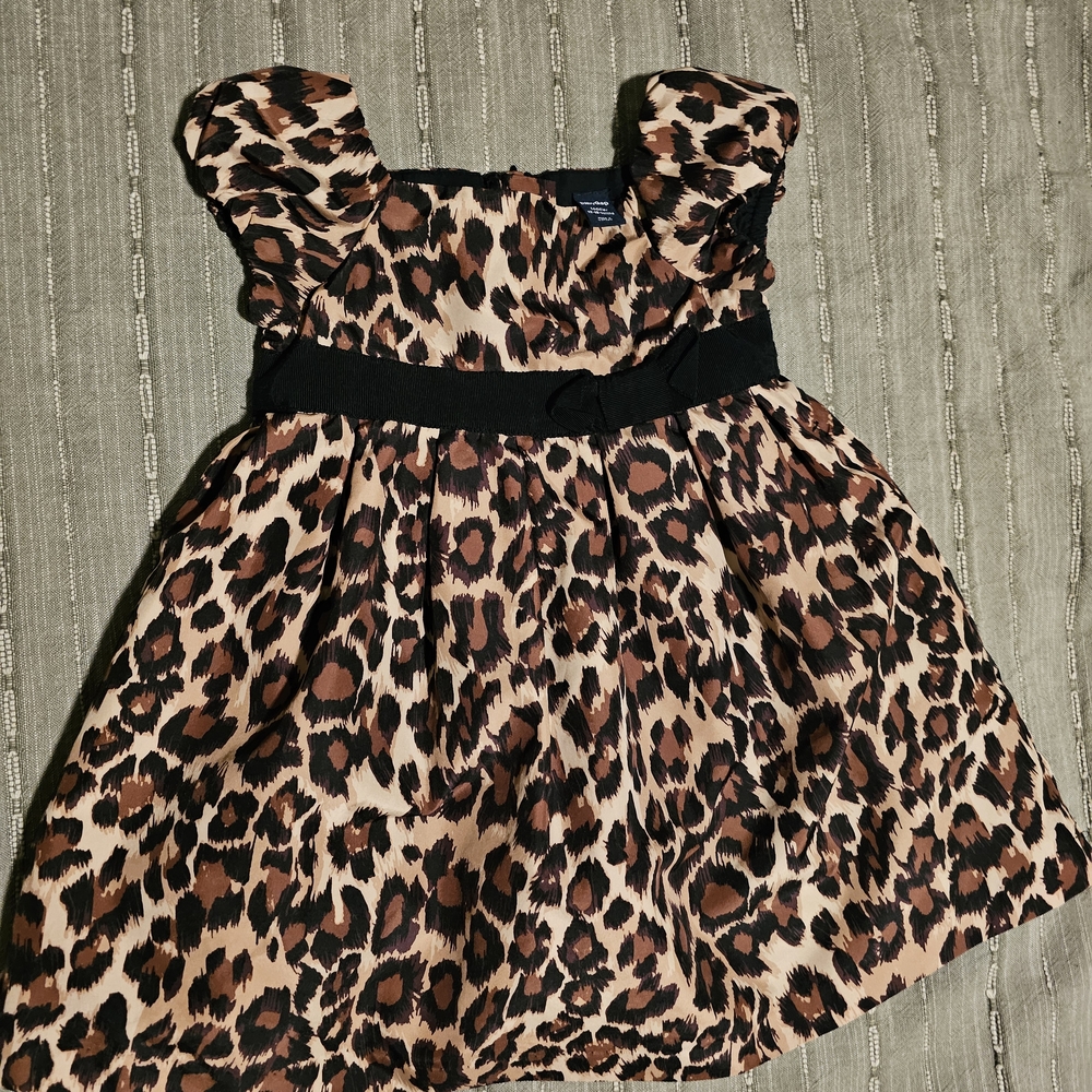 BabyGap Leopard Print Dress with Black Accents